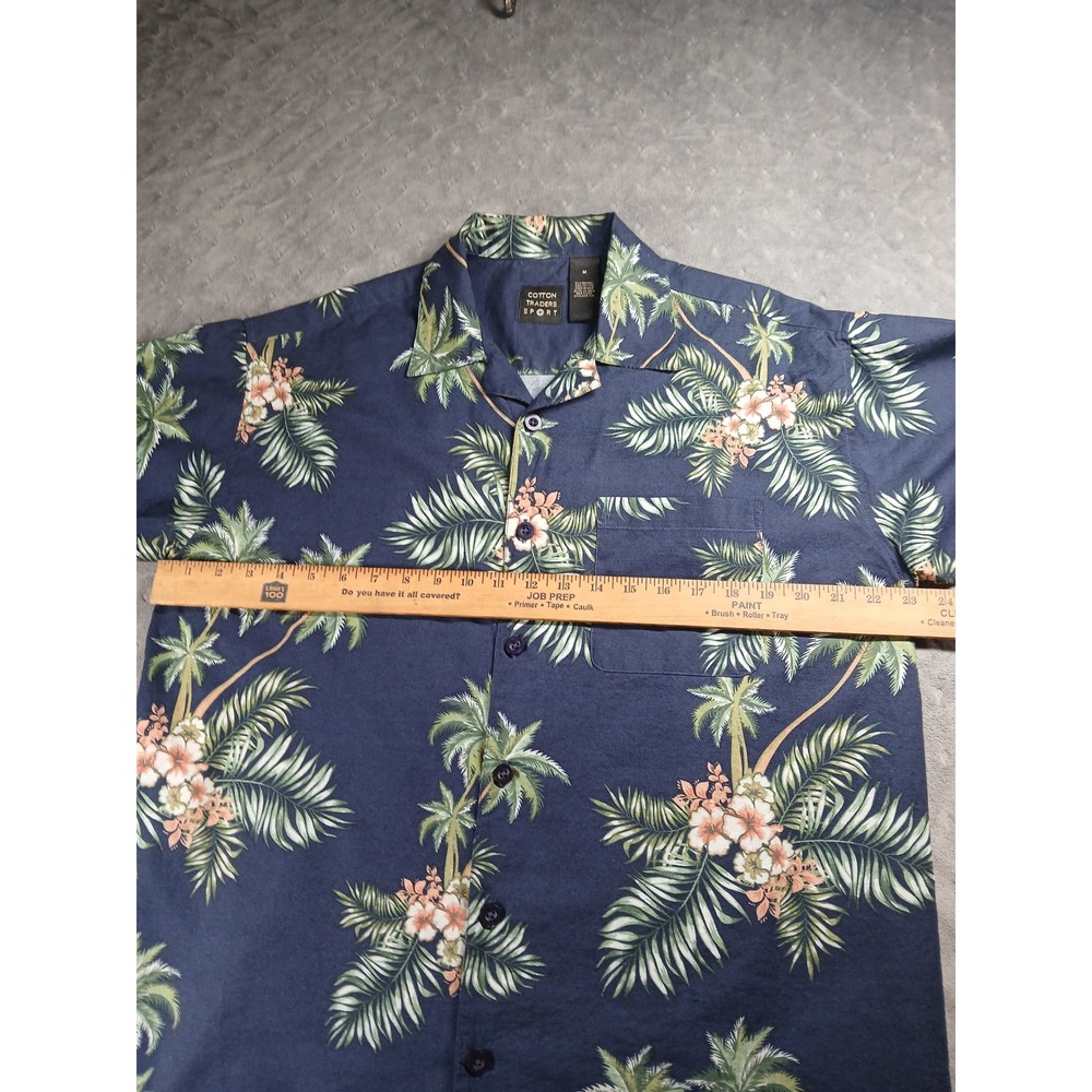 BC Collection Nautical Button Down Shirt Mens 2XL XXL Blue Anchor Ship Wheel - Picture 3 of 7